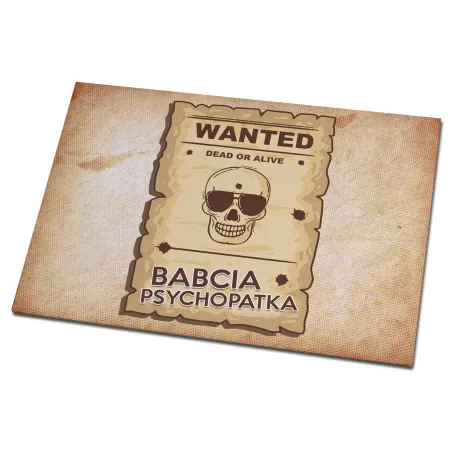 Magnes na lodówkę dla BABCI Wanted Babcia psychopatka